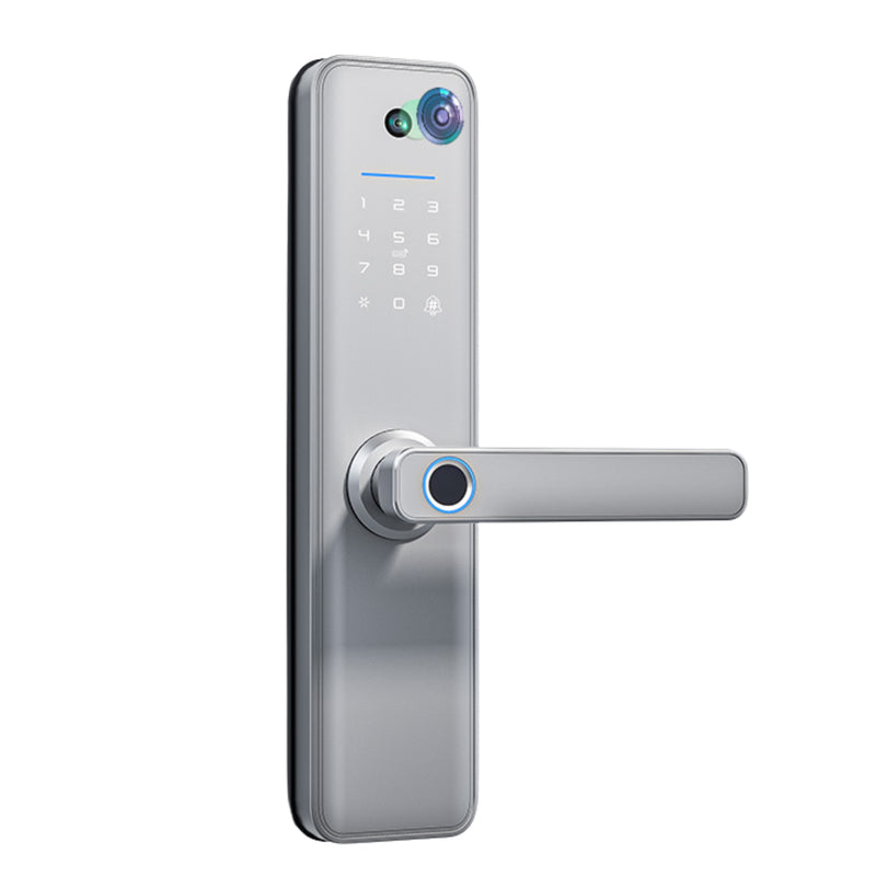 Silver Universal Smart Door Lock Camera