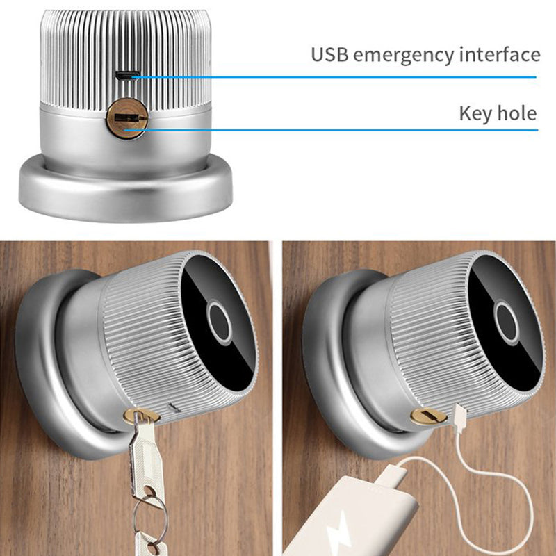 Physical key and backup USB Smart Door Knob Lock