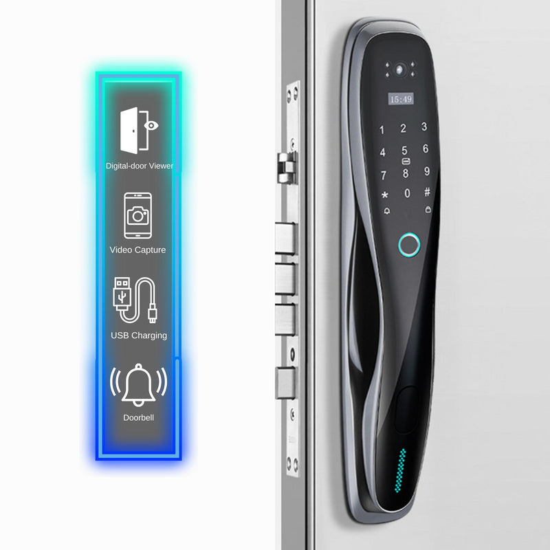 More icons Smart Door Lock Camera Fingerprint WiFi
