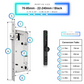 Smart Door Lock Thin - 70-85mm (22x240mm) - Black - No WiFi Gateway