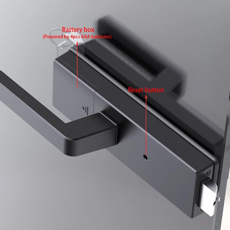 Inside handle parts Glass Swing Door Smart Lock