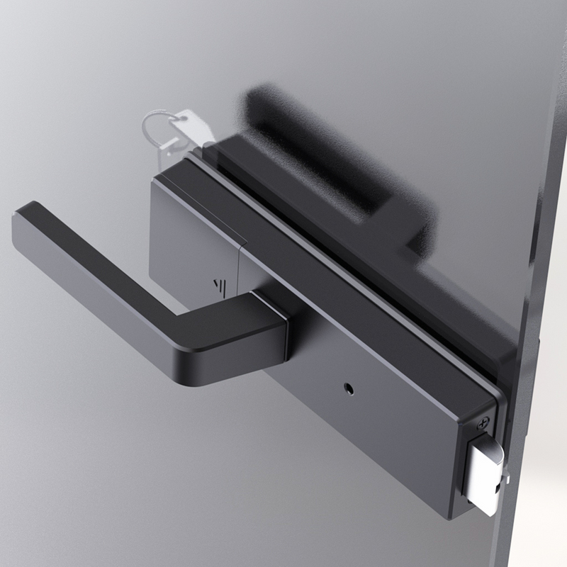 Back handle Glass Swing Door Smart Lock