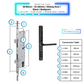Smart Door Lock Sleek Black 2885 330mm sliding door multipoint
