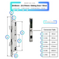 Smart Door Lock Sleek Silver 2885 270mm sliding door