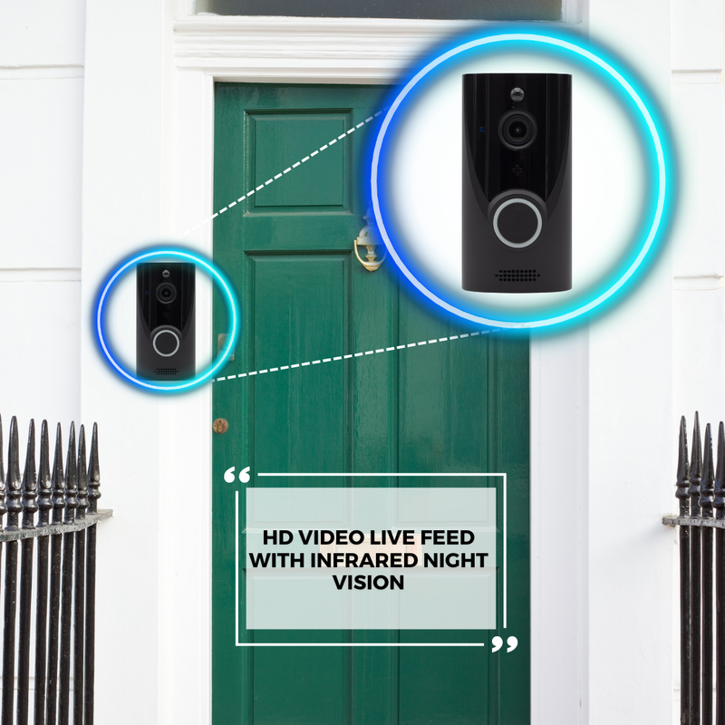 Smart Video Doorbell Black