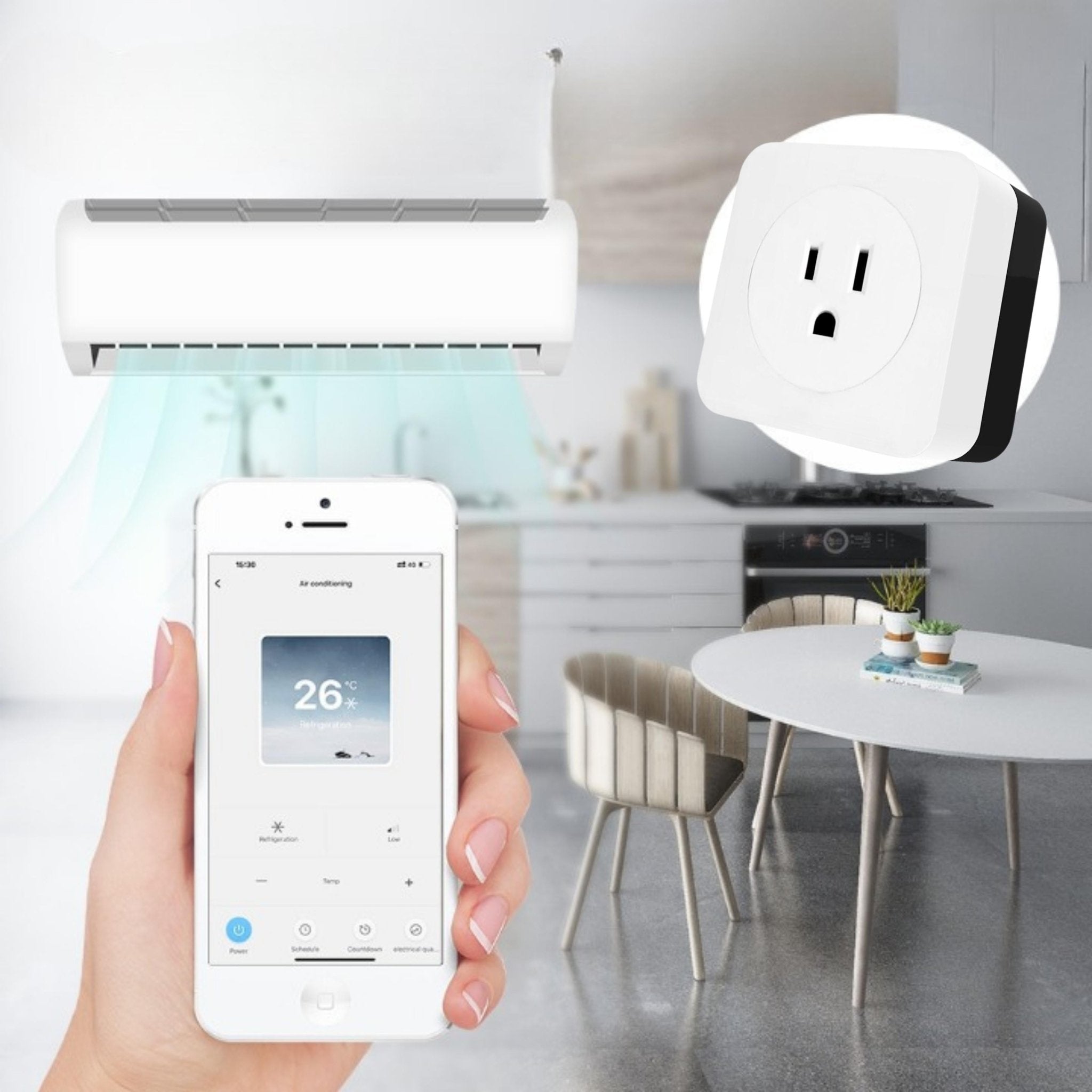 AC Smart Power Switch - Smart Power Switch for AC and WiFi Mobile App ...