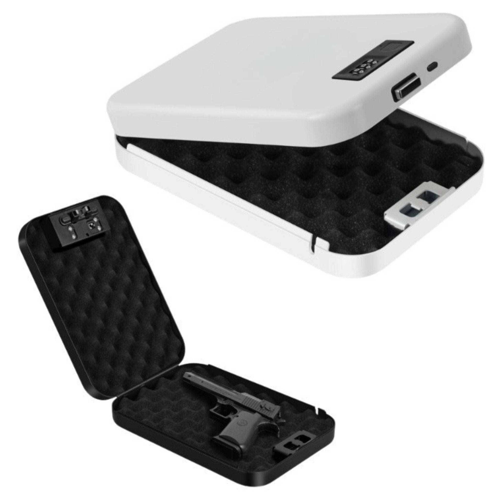 Fingerprint Rifle Case Fingerprint Gun Case - Gun Case for Safekeeping, Fingerprint, Passcode ...