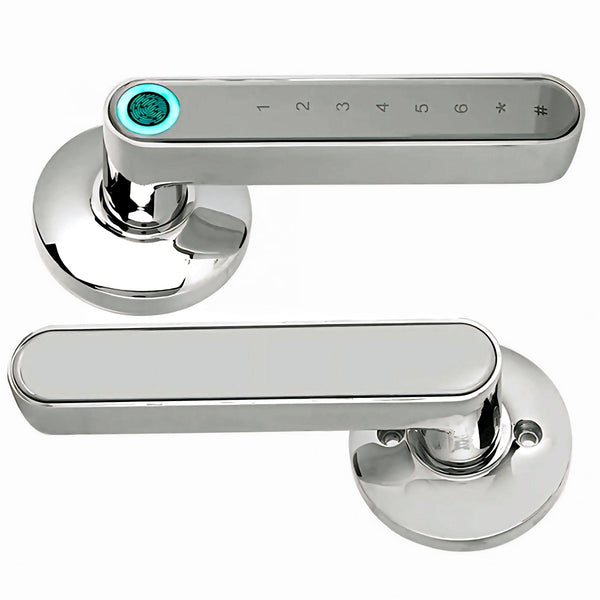 Fingerprint Smart Door Lock Silver