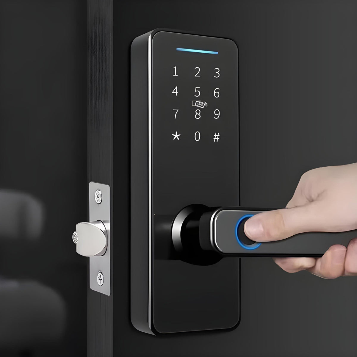Mini Metallic Smart Lock Smart Door Lock Mini - Easy Setup and Keyless Entry Smart Door Lock