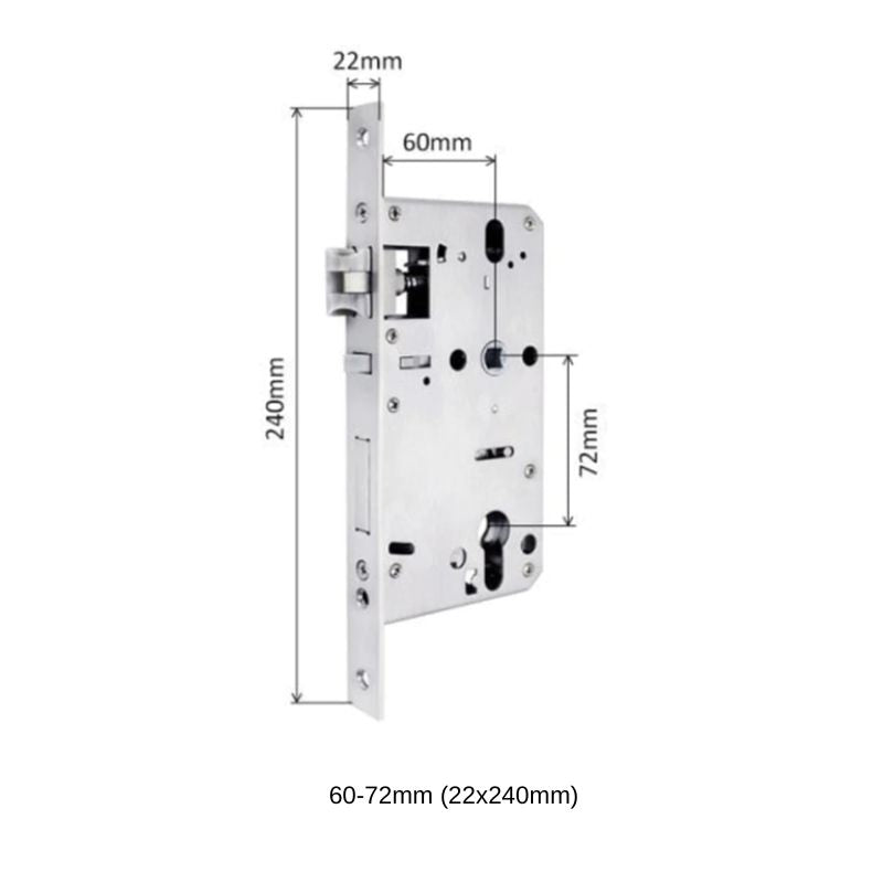 Mortises - 60-72mm (22x240mm) - -