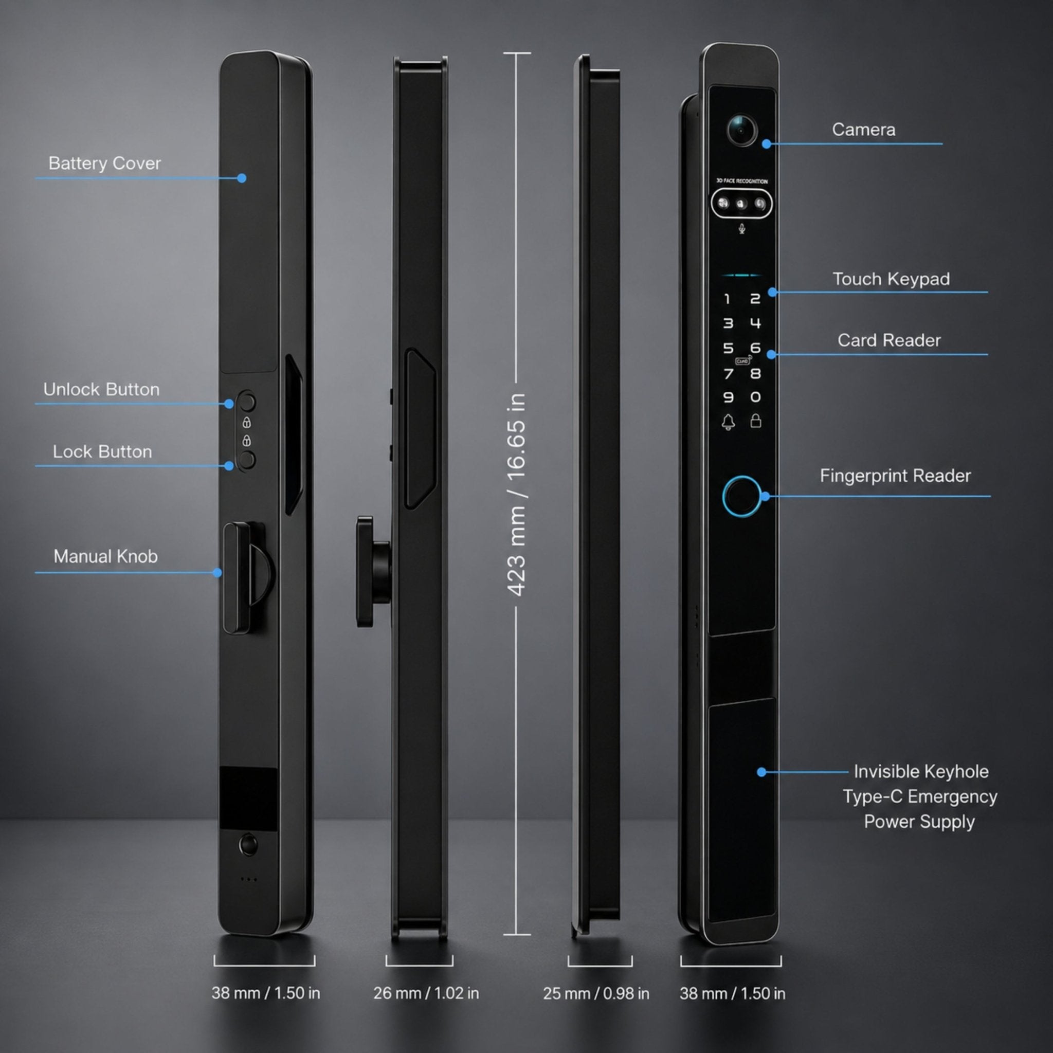 Next Gen Smart Lock - Deadbolt Auto Locking Mechanism Smart Lock