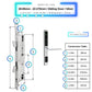 Sliding Door Smart Door Lock - 28-85mm (22x270mm) Sliding Door - Silver - No WiFi Gateway