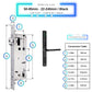 Sliding Door Smart Door Lock - 50-85mm (22x240mm) - Black - No WiFi Gateway