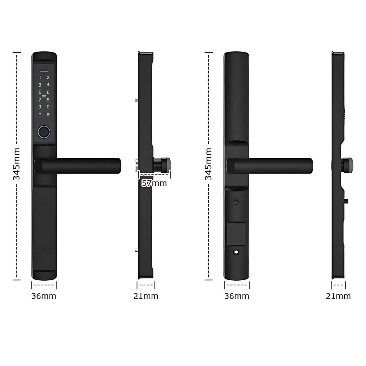 Smart Lock For Sliding Door Smart Door Lock Edge - Smart Door Lock with Tech Feel & Modern Lines