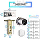 Smart Door Knob Lock - Silver - With WiFi Gateway