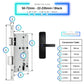 Smart Door Lock - 50-72mm (22x235mm) - Black -