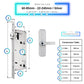 Smart Door Lock - 60-85mm (22x240mm) - Silver -