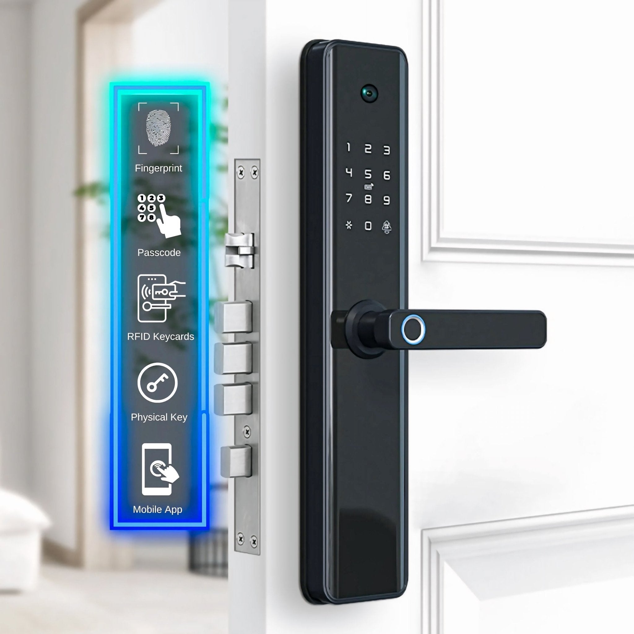Smart Door Lock Camera - Door Lock with Camera, Smart Lock with Camera ...