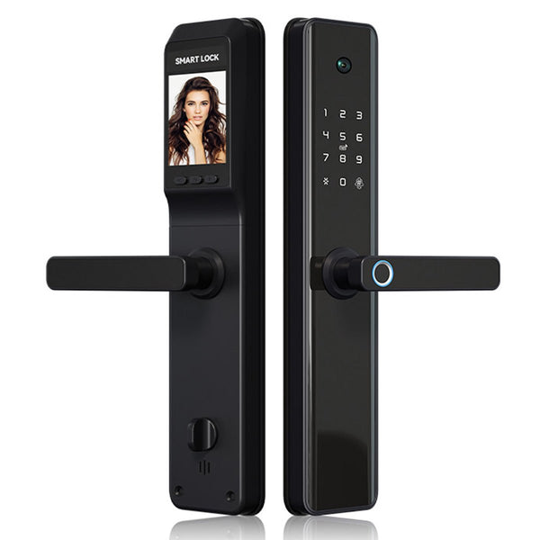 Smart Door Lock Camera - Black - No Mortise -