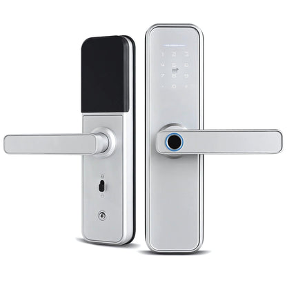 smart door lock silver