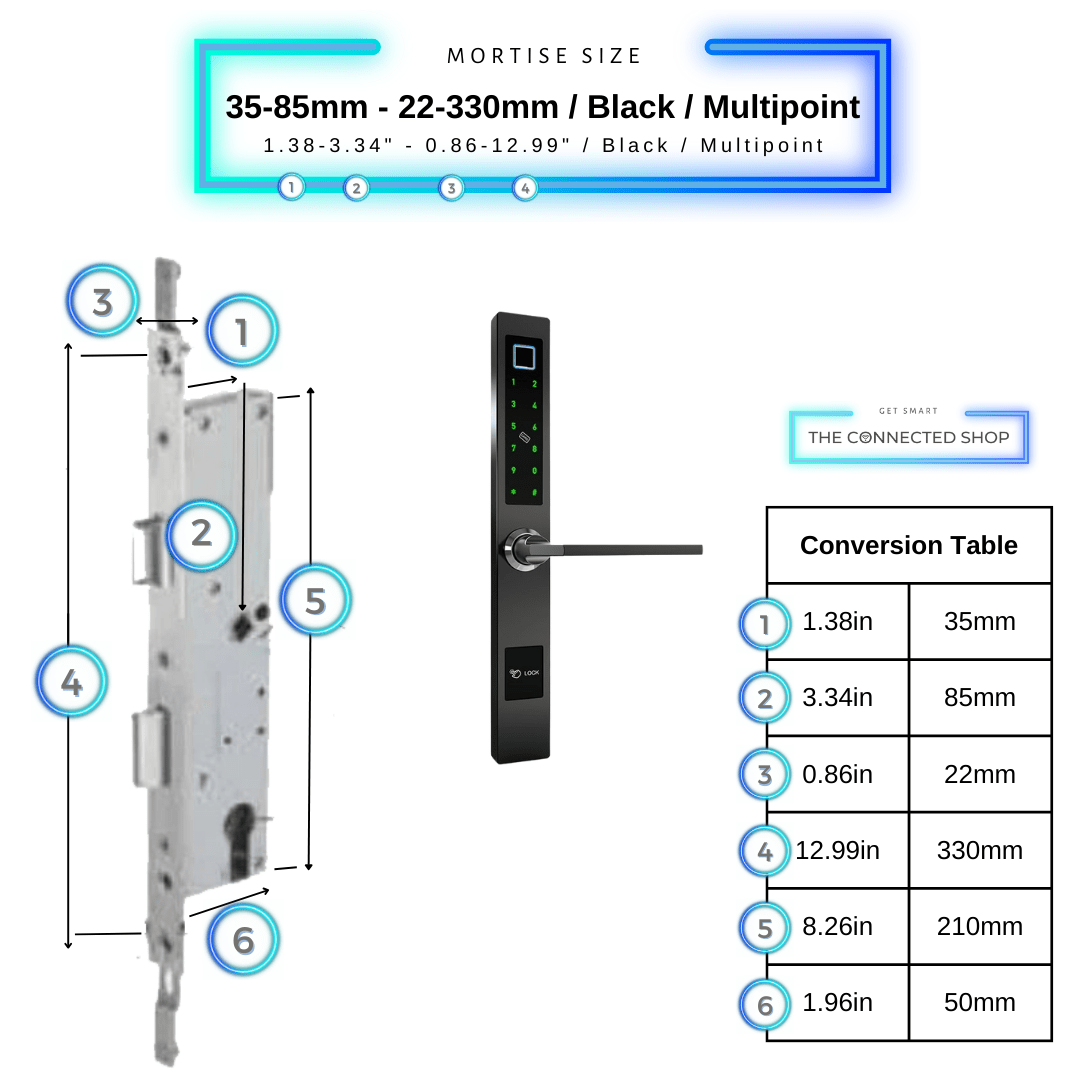 Smart Door Lock Sleek - Fingerprint Door Lock & Sleek Design Smart Lock
