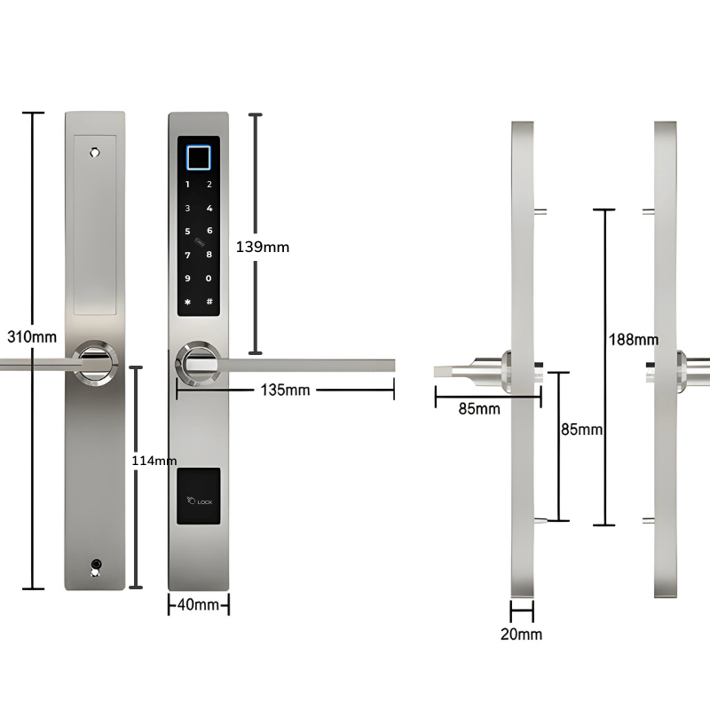 Smart_Door_Lock_Sleek_measurements