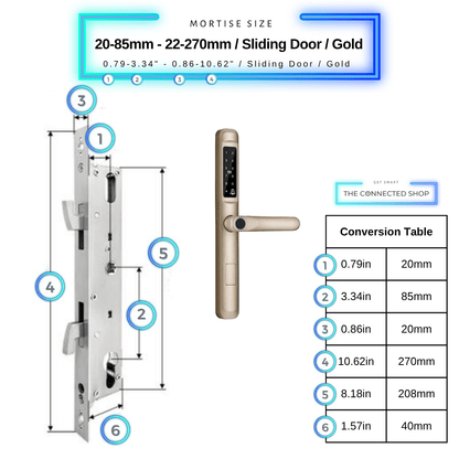 Cerradura inteligente para puerta delgada