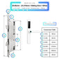 Smart Door Lock Slim - 35-85mm (22x270mm) Sliding Door - White