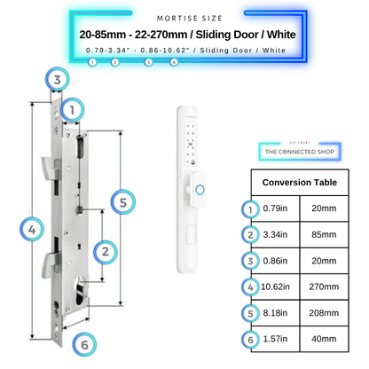 Cerradura inteligente para puerta delgada