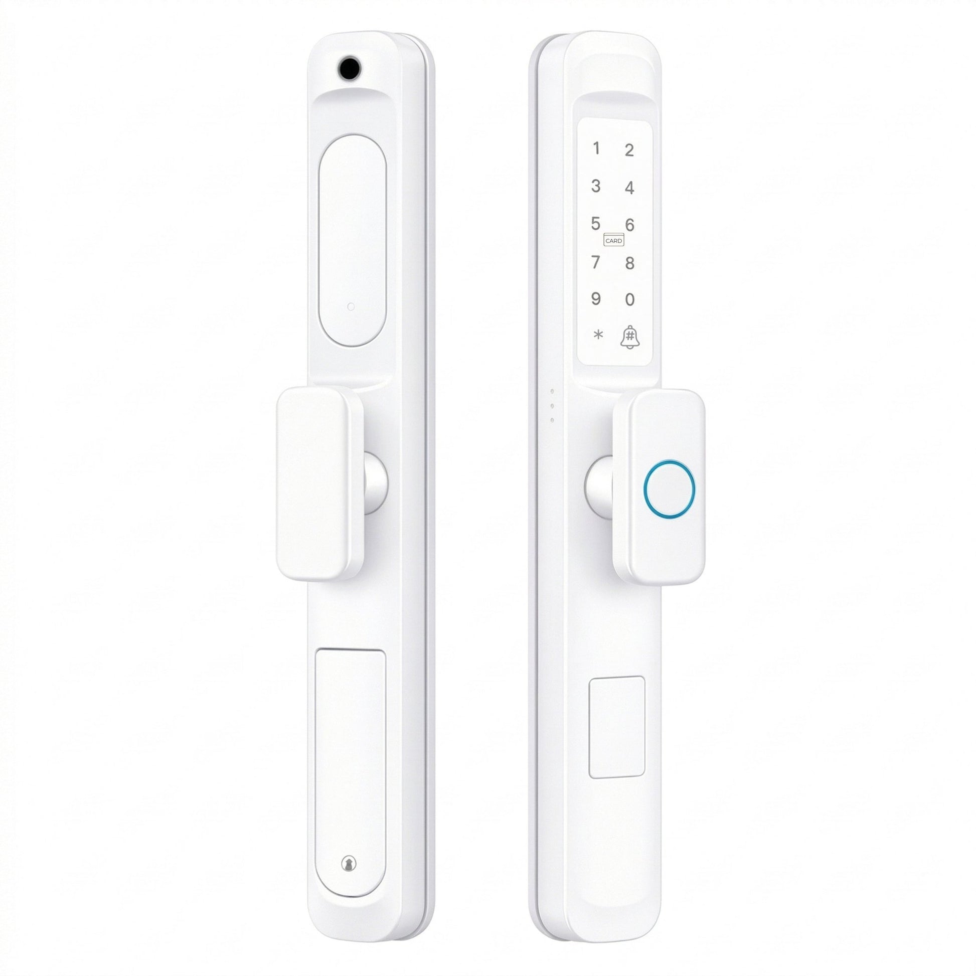 smart door lock slim knob white