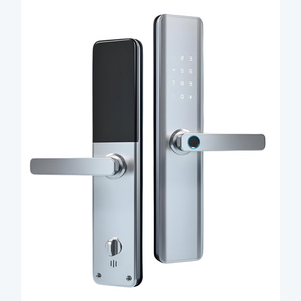 Smart Door Lock Thick Silver