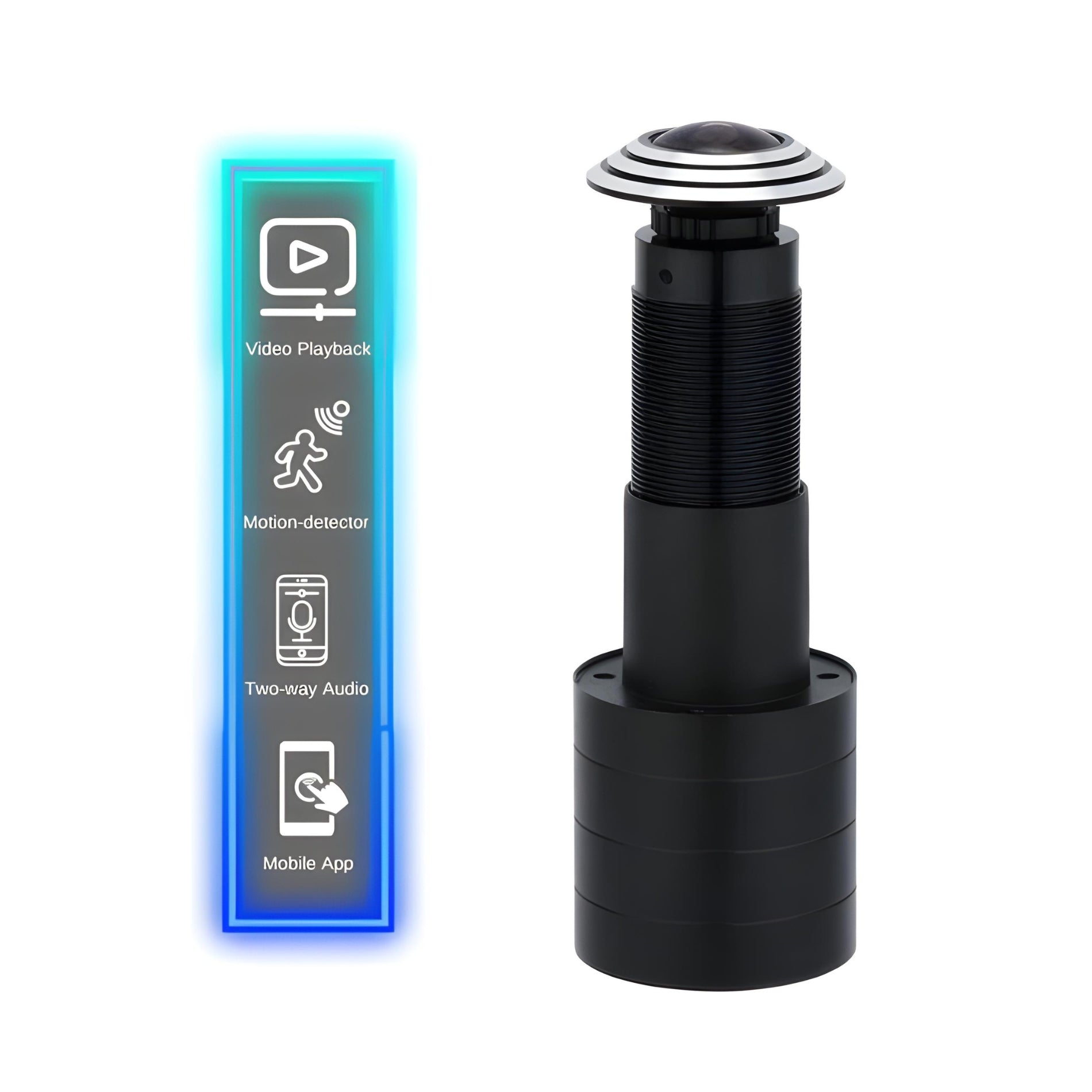 Smart Door Peephole Camera with HD Live Wide-angle Video and WiFi ...