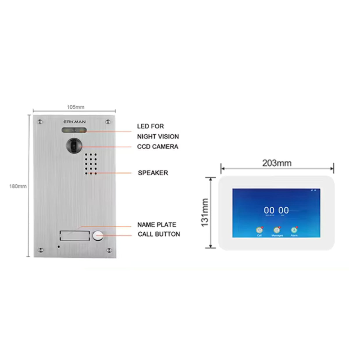 Basic Intercom System With Plug In Smart Video Intercom - Home Intercom System & Smart Door Intercom
