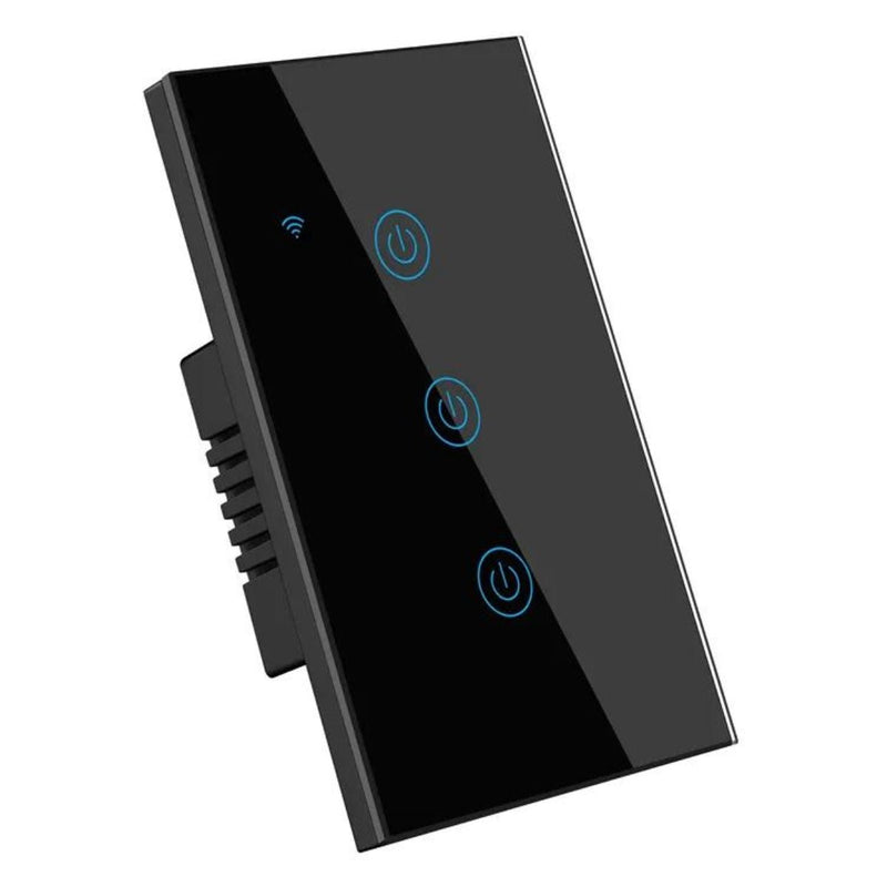 Smart Light Switch - Black - 3 Switch -