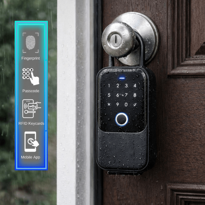 Tech Box Smart Lock Smart Lockbox - Smart Lockbox Airbnb & Smart Lockbox for Keys