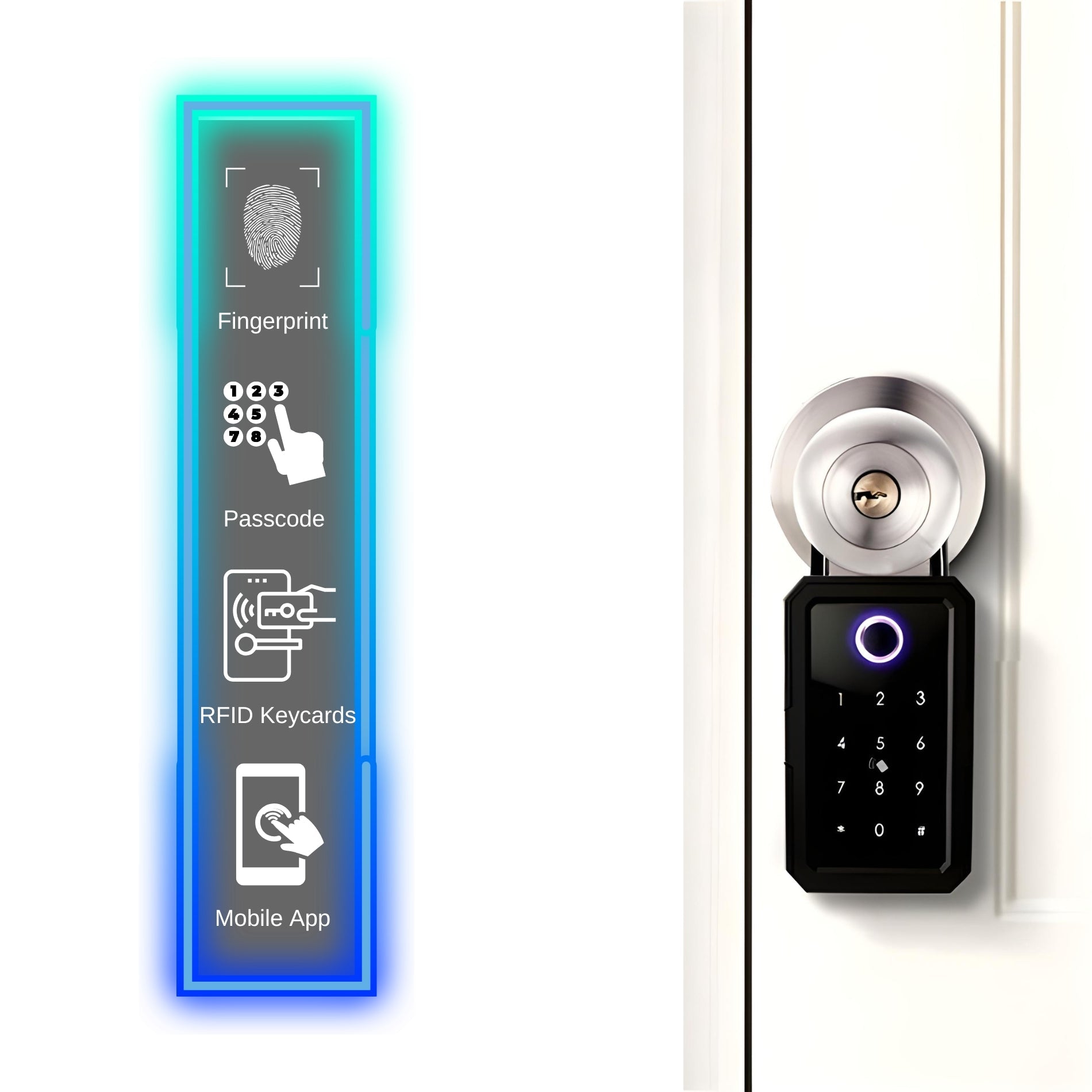 Tech Box Smart Lock Smart Lockbox - Smart Lockbox Airbnb & Smart Lockbox for Keys – The ...