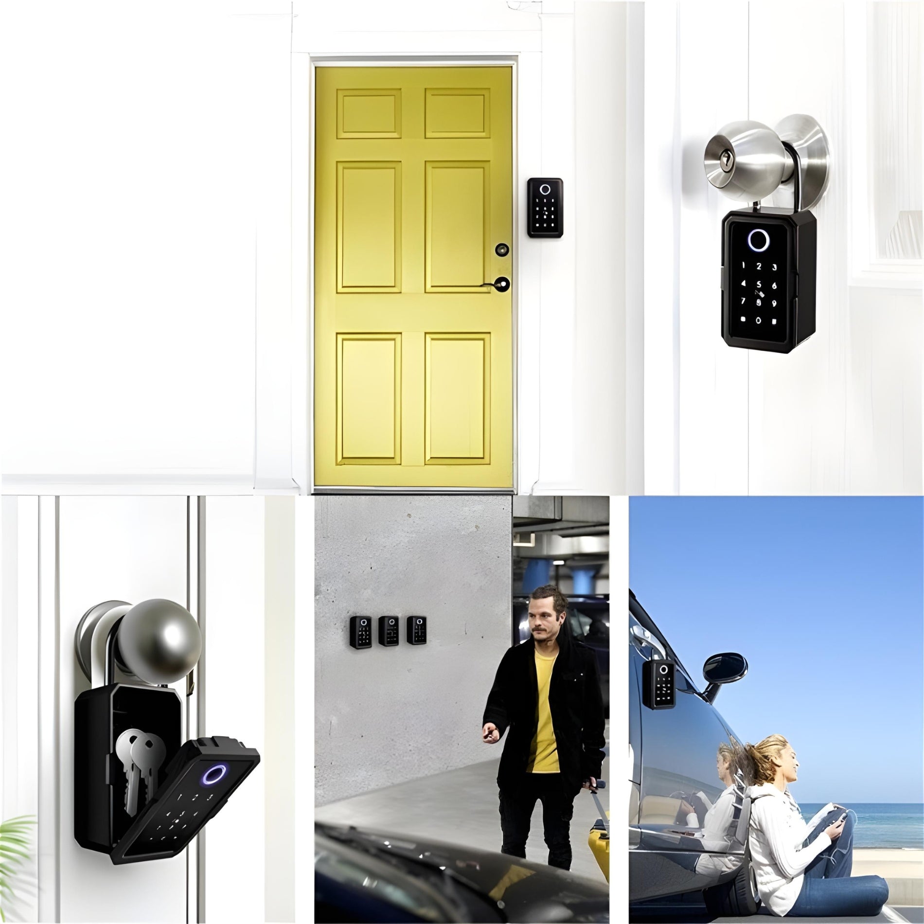 Okeeyseda Smartlock Box, Key Lock Box Draadloze Smart Okeeyseda Smartlock Box, Key Lock Box Draadloze Smart