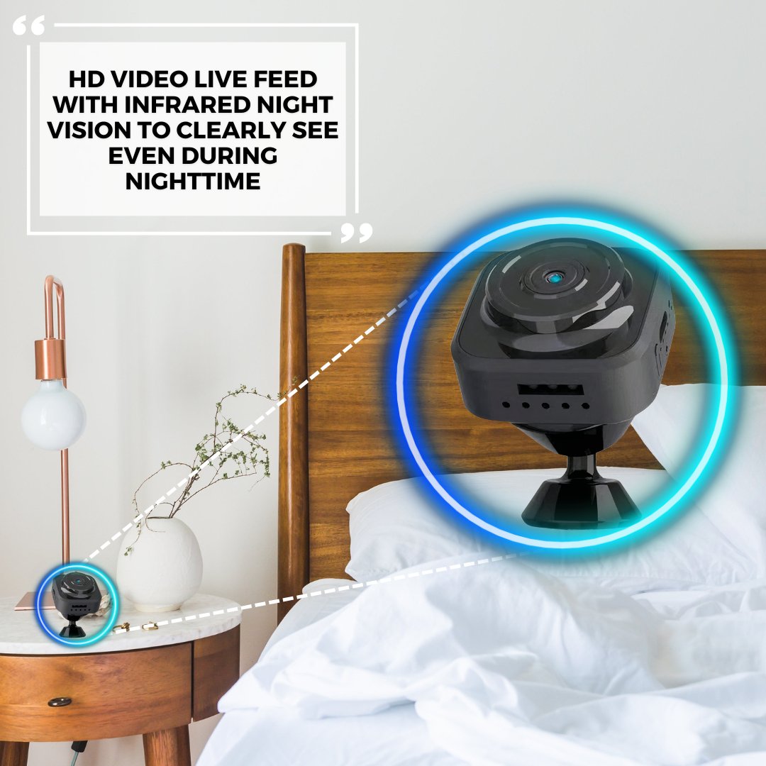 Smart Mini Camera Monitor - HD Live Video and WiFi Remote Control ...