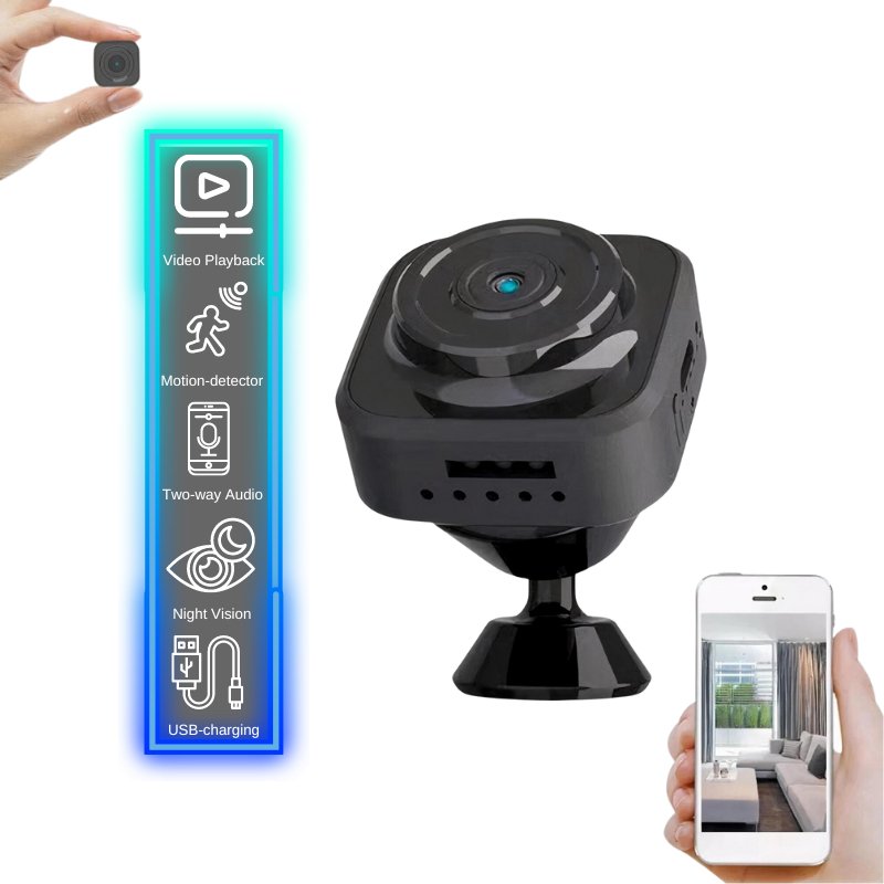 Smart Mini Camera Monitor - HD Live Video and WiFi Remote Control ...