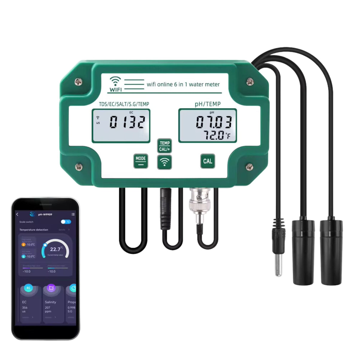 Micro Pool Controller Smart Pool Water Controller - Water Quality Sensor, Water Tank and Pool