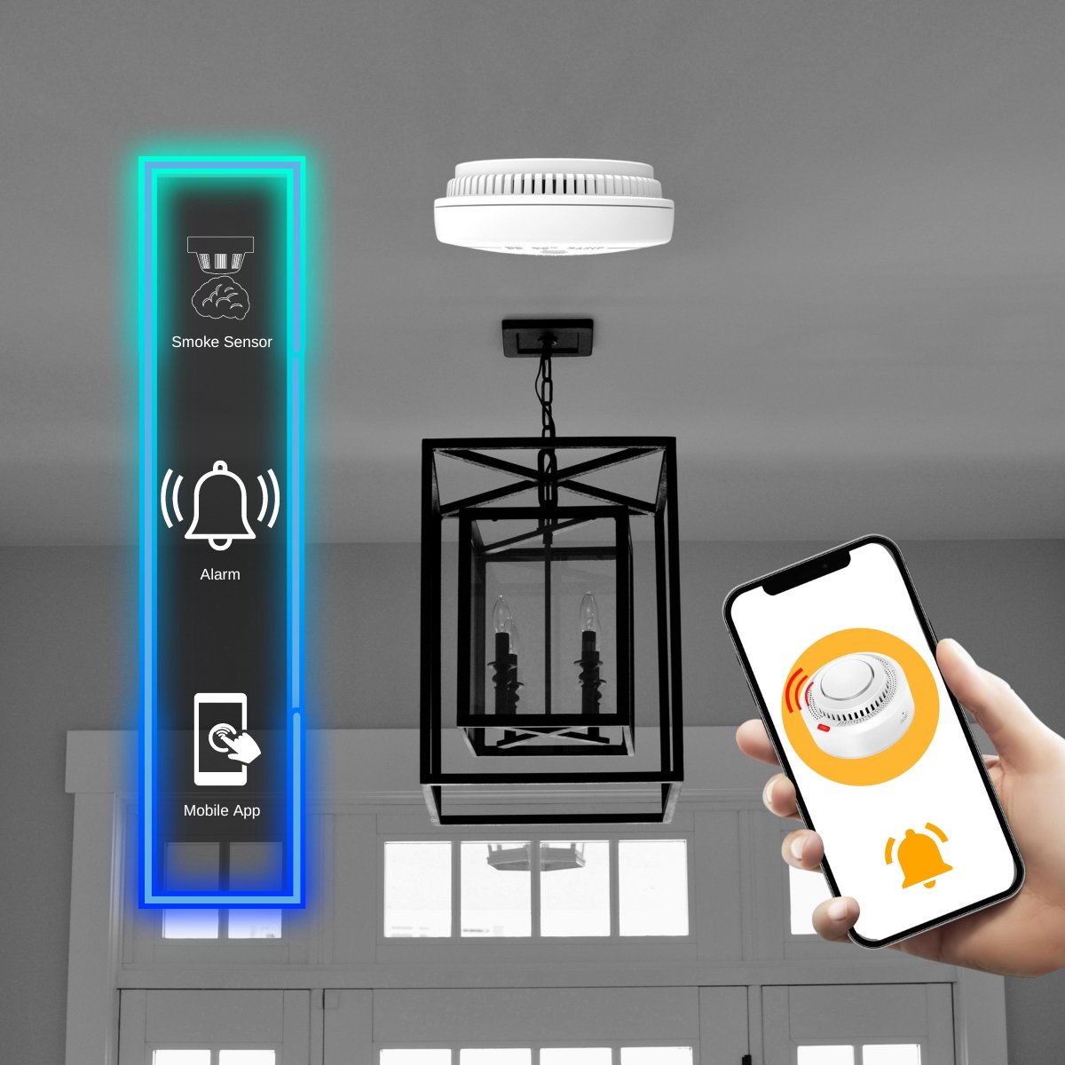 cigarette smoke detector app Vape and Safety Sensor 2in1 Cigarette Detector with Remote