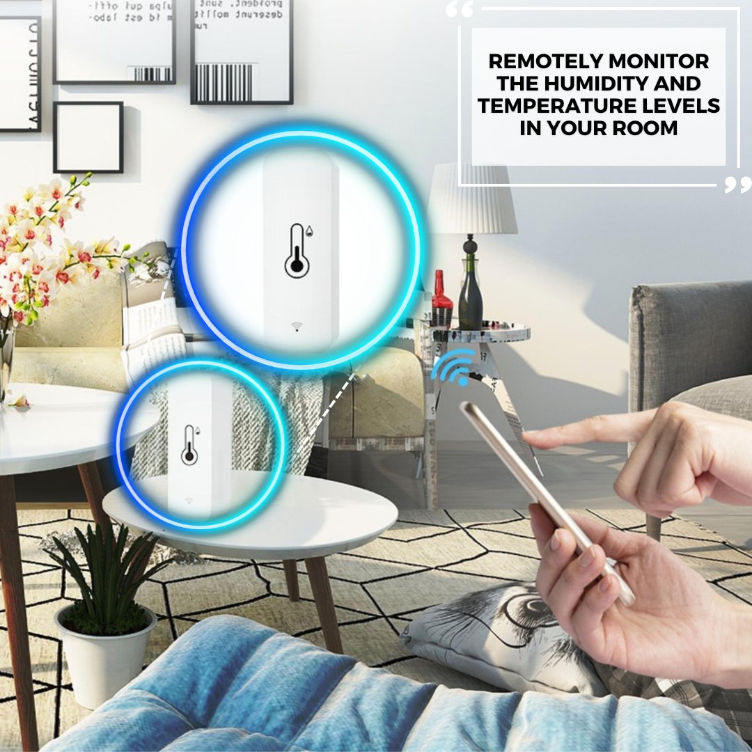 Smart Temperature Monitor Temperature and Humidity Sensor, Mobile App ...