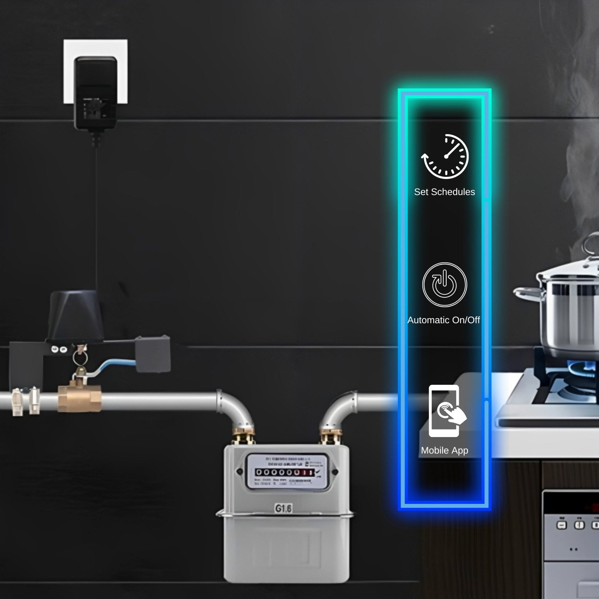 Smart Valve Watering WiFi Smart Valve Controller Klep Waterverdeler Automatisch Handmatig Aan Uit Kogelkraan Manipulator DC 12V 1A Slimme Waterklep Bluetooth Smart Valve Watering WiFi Smart Valve Controller Klep Waterverdeler Automatisch Handmatig Aan Uit Kogelkraan Manipulator DC 12V 1A Slimme Waterklep Bluetooth