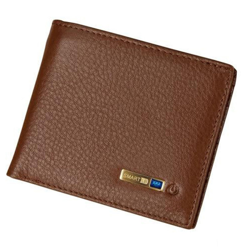 Smart Wallet Bluetooth Tracker - Brown - -