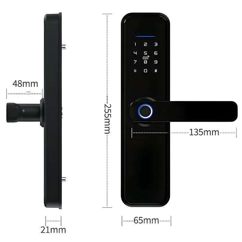 smart door lock measurements