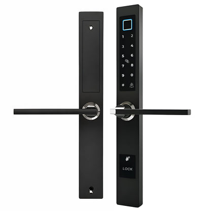 smart door lock sleek black