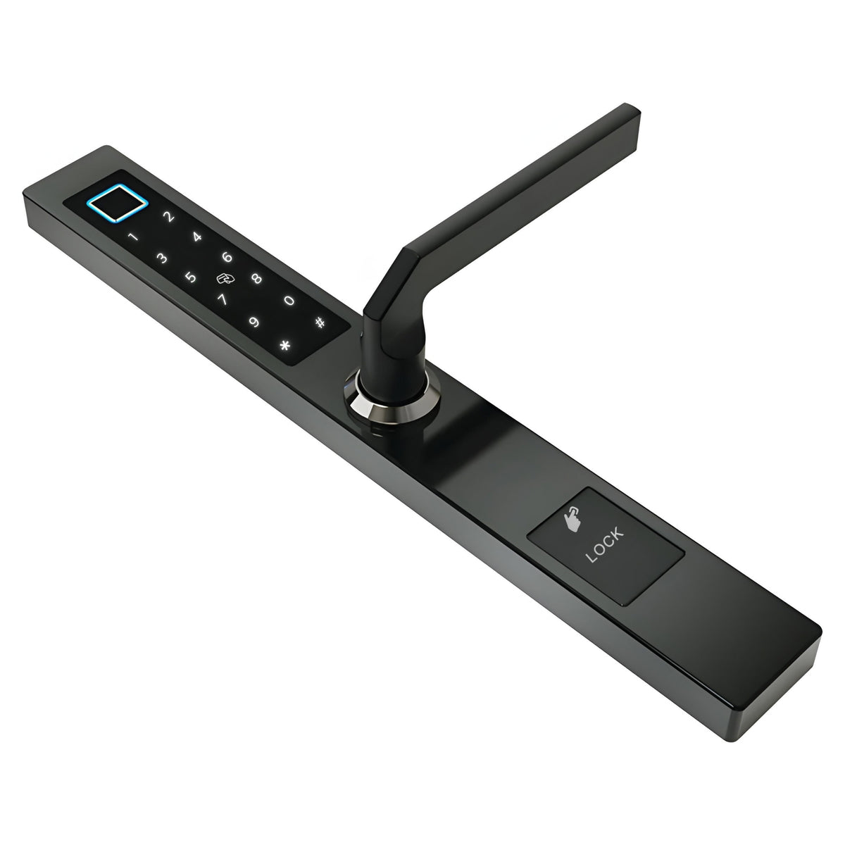 smart door lock sleek black 2