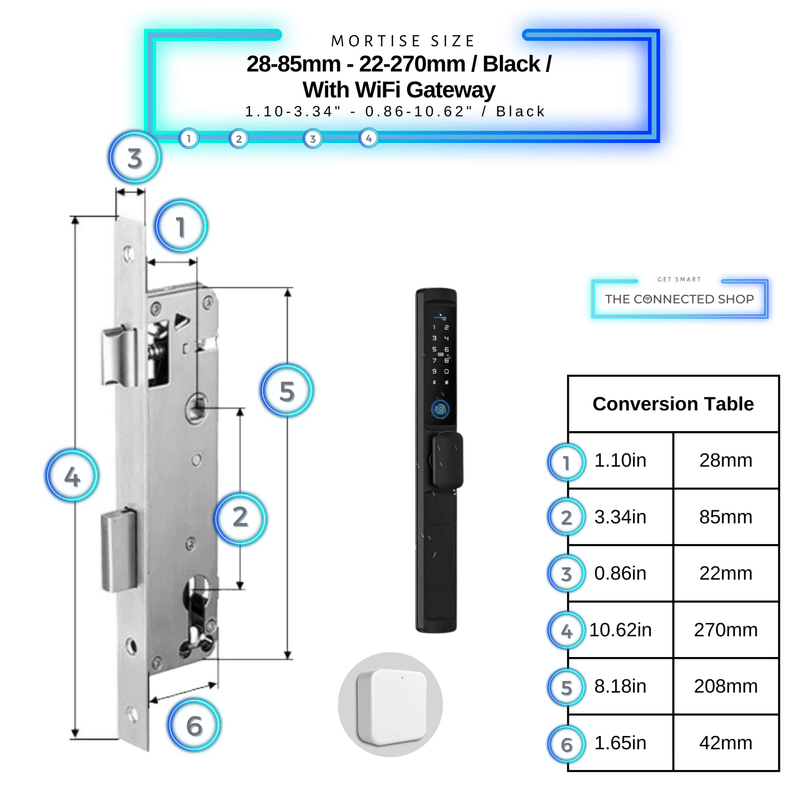 Cerradura Inteligente con Pomo para Puerta Batiente