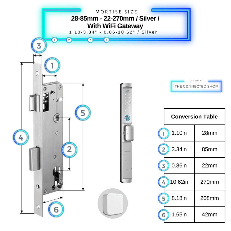 Cerradura Inteligente con Pomo para Puerta Batiente