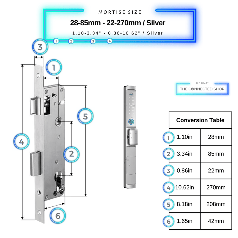 Cerradura Inteligente con Pomo para Puerta Batiente